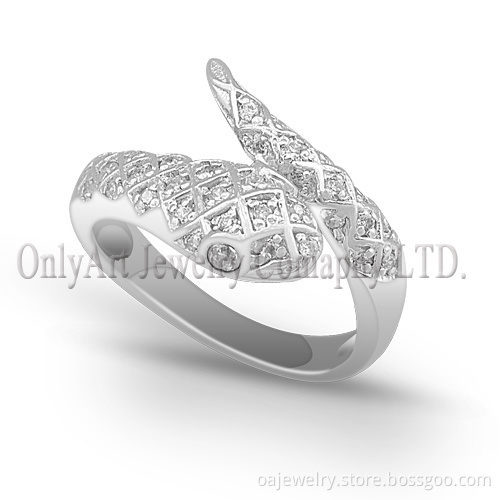 100% Solid Sterling Silver 925 Snack Ring (OAR0264)